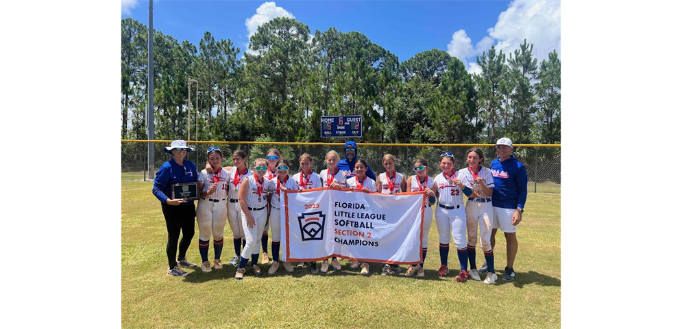 2025 Little League Softball Sectional Champions
